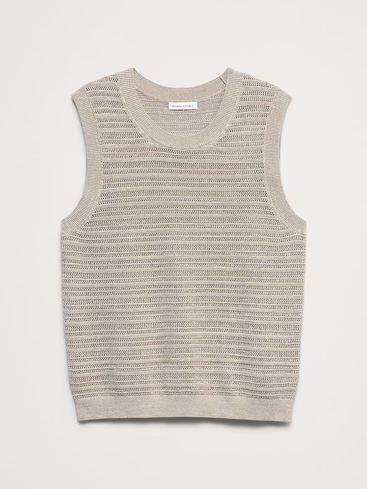 Banana Republic Cotton-Linen Mesh Tank — photo 5