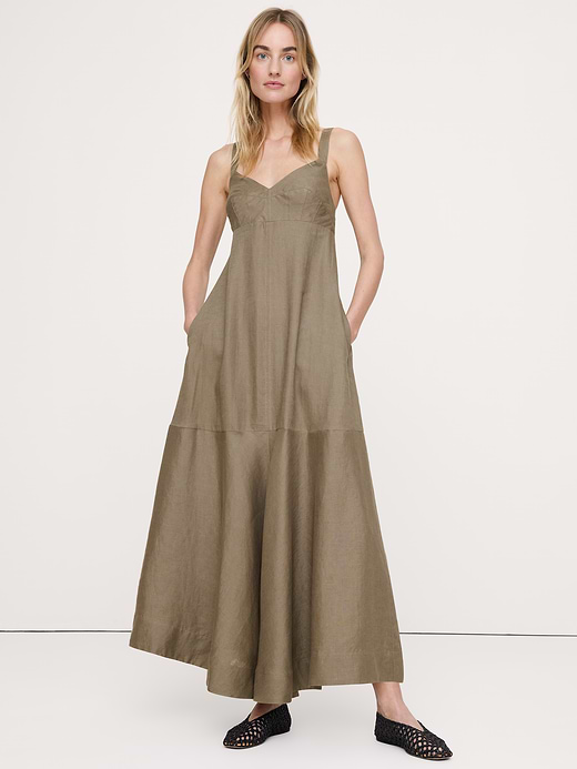 Banana Republic Linen Empire-Waist Maxi Dress — photo 1