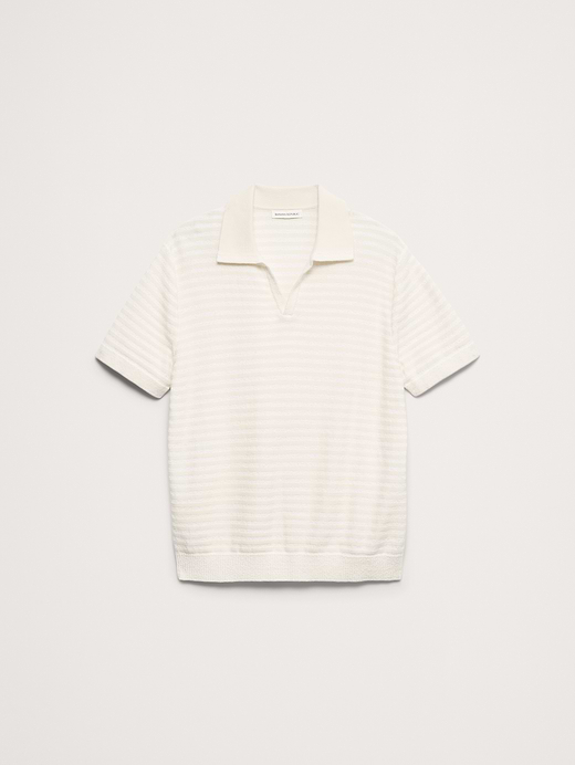 Banana Republic Textured Stripe Sweater Polo — photo 5