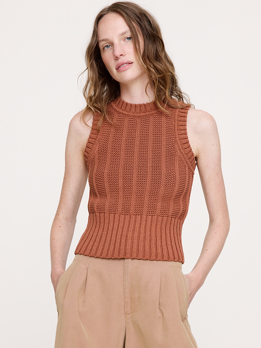 Banana Republic Chunky Cotton Sweater Tank — photo 1