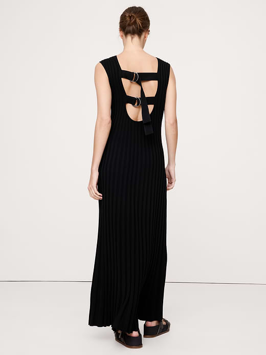 Banana Republic Sculpted Ribbed Backless Maxi Dress — photo 3