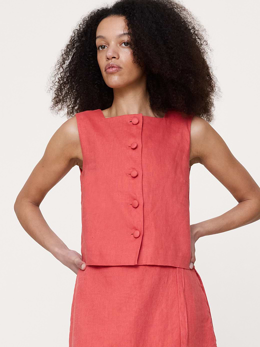 Banana Republic Linen Wrap Mini Skirt — photo 3