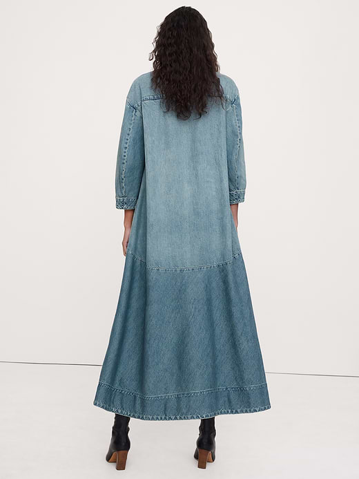Banana Republic Denim Popover Shirt Dress — photo 3