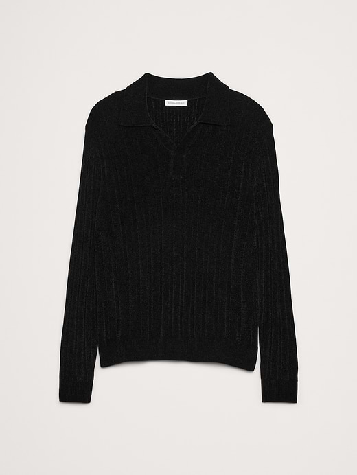 Banana Republic Ribbed Chenille Sweater Polo — photo 5