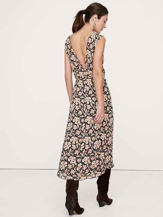 Banana Republic Low-Back Midi Dress — photo 1