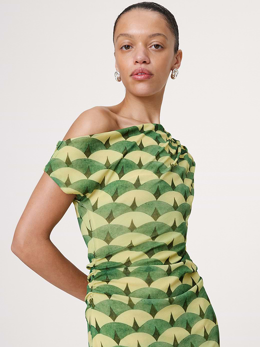 Banana Republic Mesh Off-Shoulder Maxi Dress — photo 4