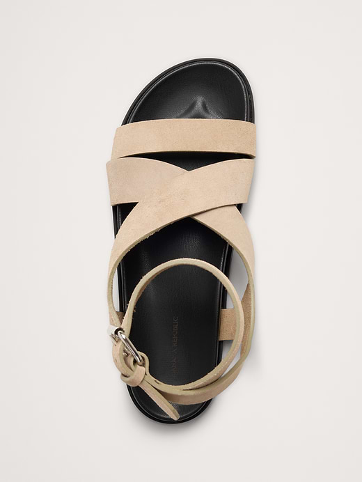 Banana Republic Italian Suede Ankle-Strap Sandal — photo 6