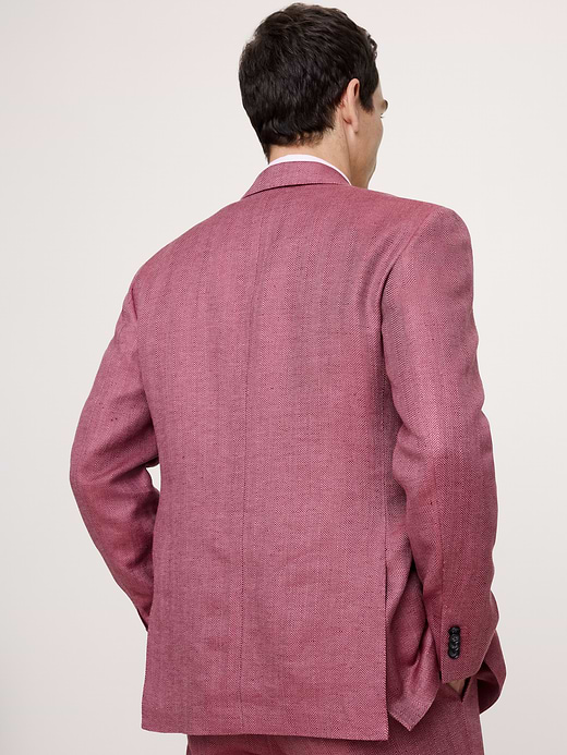 Banana Republic Double-Breasted Linen-Merino Suit Jacket — photo 3