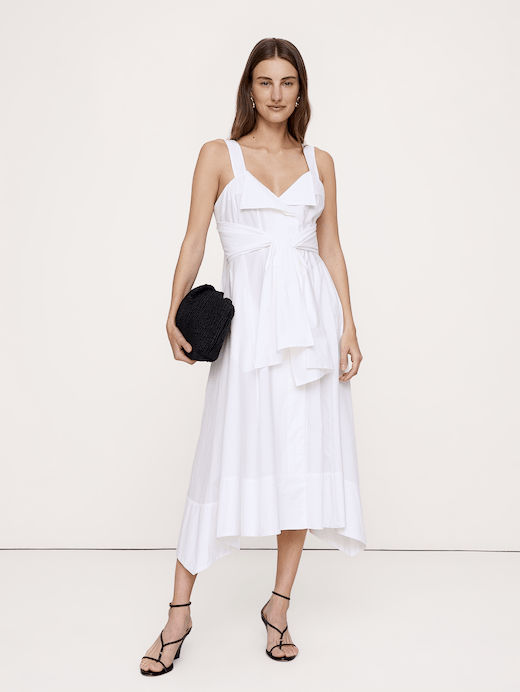 Banana Republic Cotton Poplin Wrap Shirt Dress — photo 1