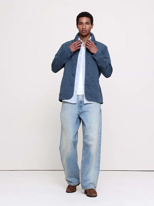 Banana Republic Italian Linen-Cotton Shirt Jacket — photo 7