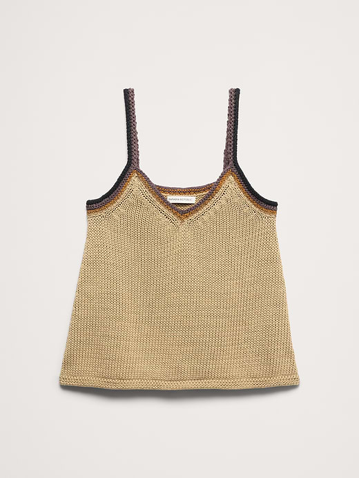 Banana Republic Coastal Cotton V-Neck Sweater Tank — photo 5