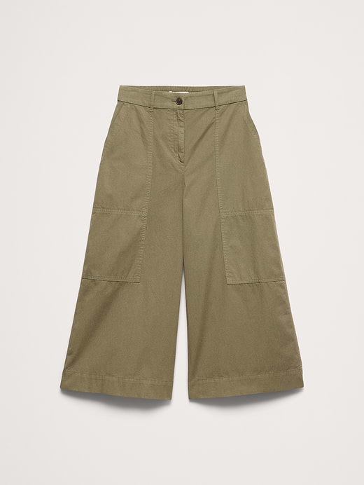 Banana Republic Cotton Twill Culotte — photo 5