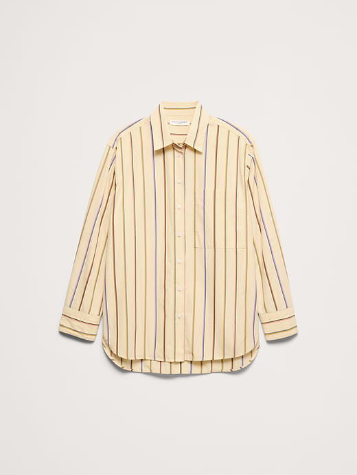 Banana Republic The Oversized Shirt in Cotton Poplin — photo 5