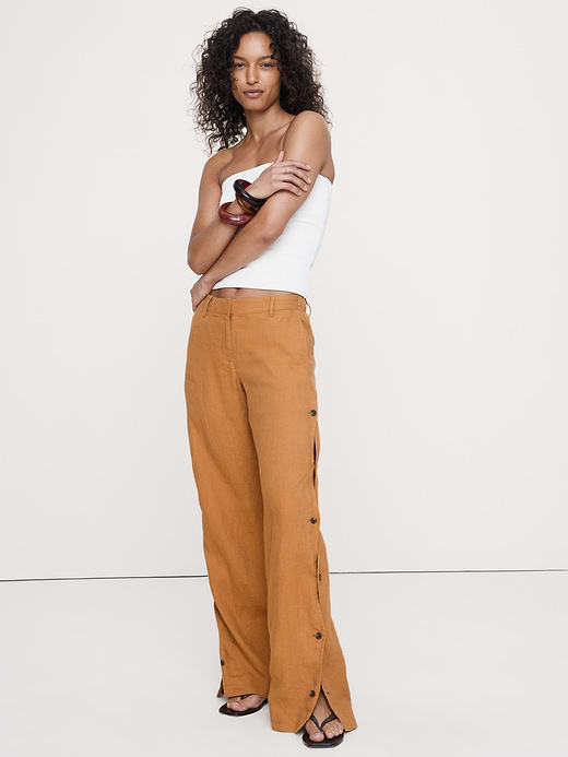 Banana Republic The Everyday Wide-Leg Pant in Linen — photo 1
