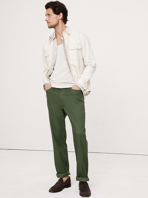 Banana Republic Straight Linen-Cotton Traveler Pant — photo 1