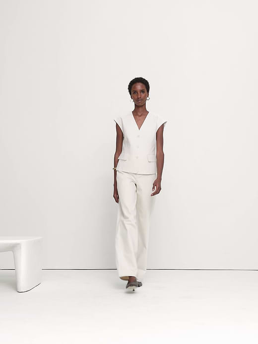 Banana Republic Stretch Linen-Viscose Vest — photo 7