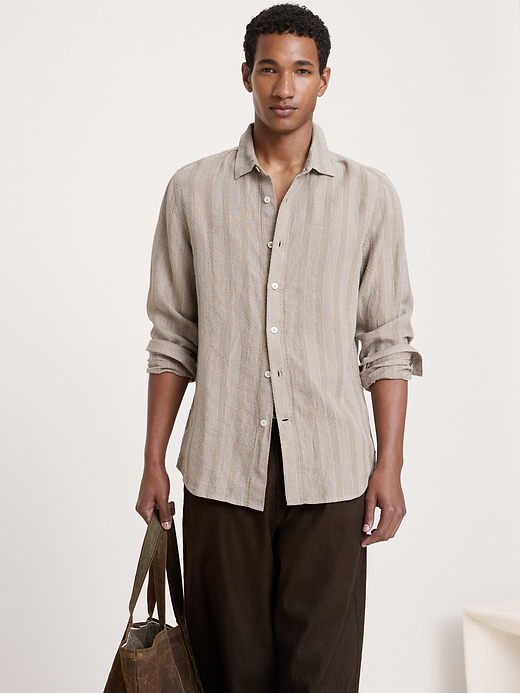 Banana Republic Standard-Fit Textured Shirt — photo 1