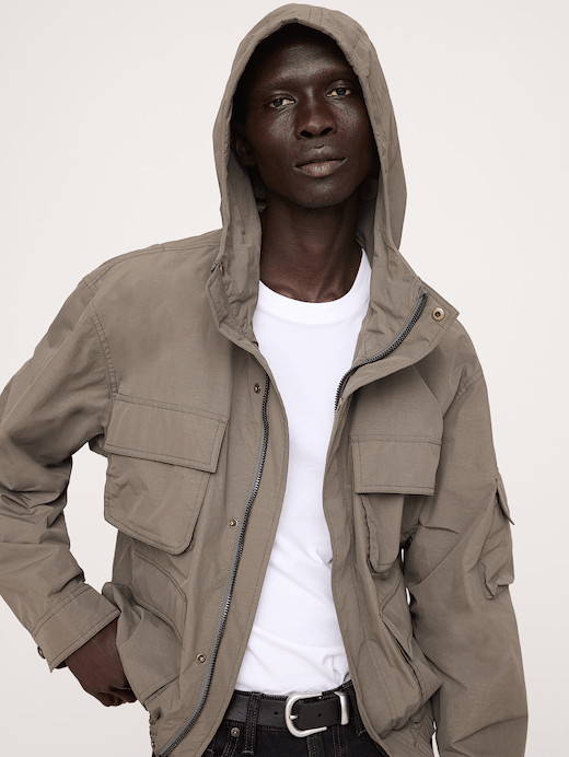 Banana Republic Relaxed Multi-Pocket Flight Jacket — photo 4