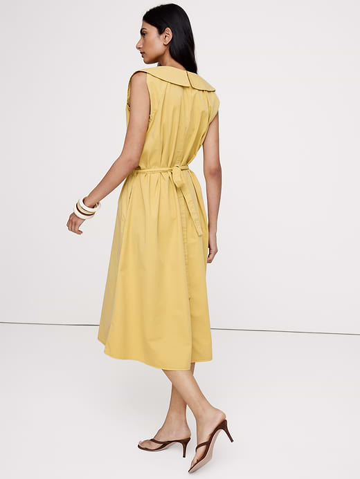 Banana Republic Cotton Twill Cinch-Waist Dress — photo 3