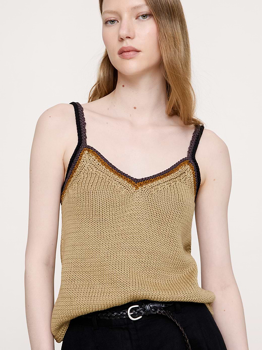 Banana Republic Coastal Cotton V-Neck Sweater Tank — photo 4