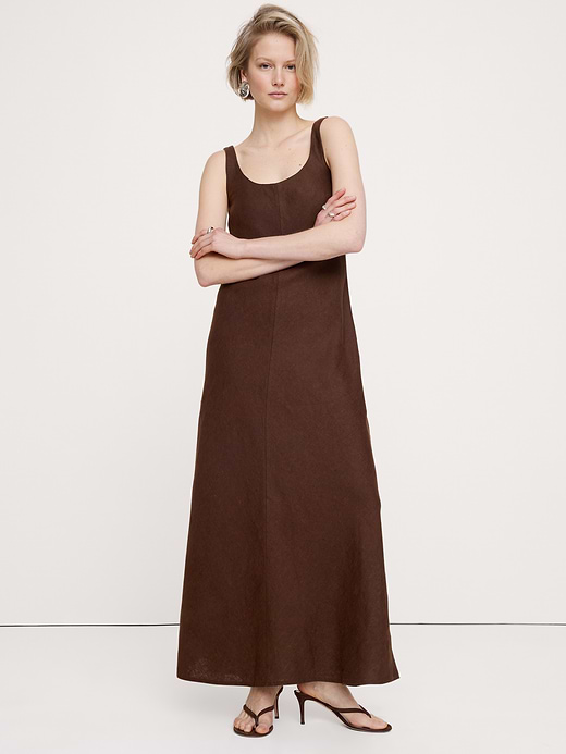 Banana Republic Linen Bias-Cut Maxi Dress — photo 1
