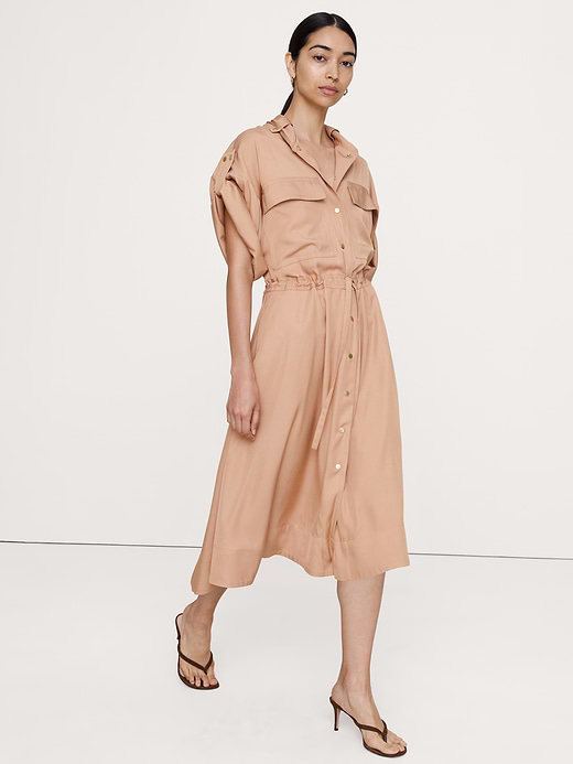 Banana Republic Viscose Midi Shirt Dress — photo 1