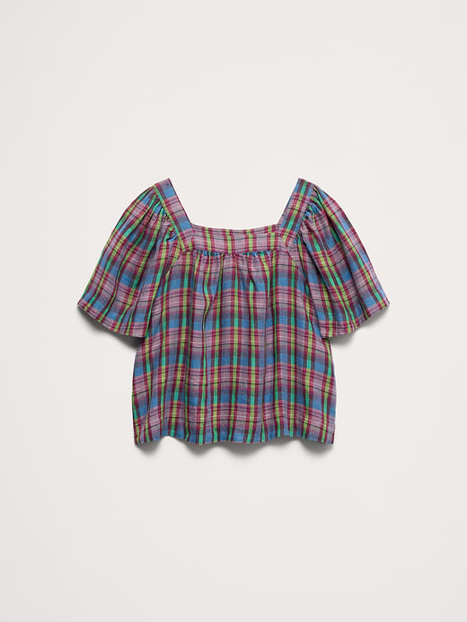 Banana Republic Linen Square-Neck Top — photo 5