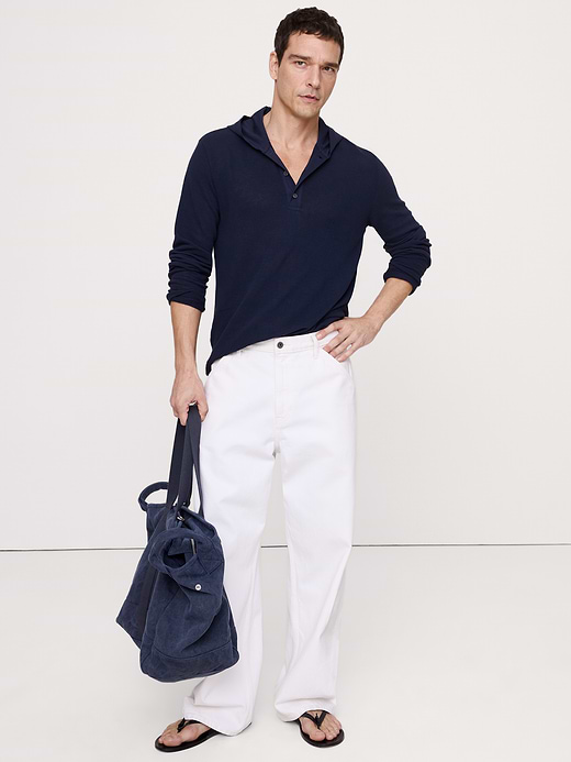Banana Republic Cotton Henley Hoodie — photo 4