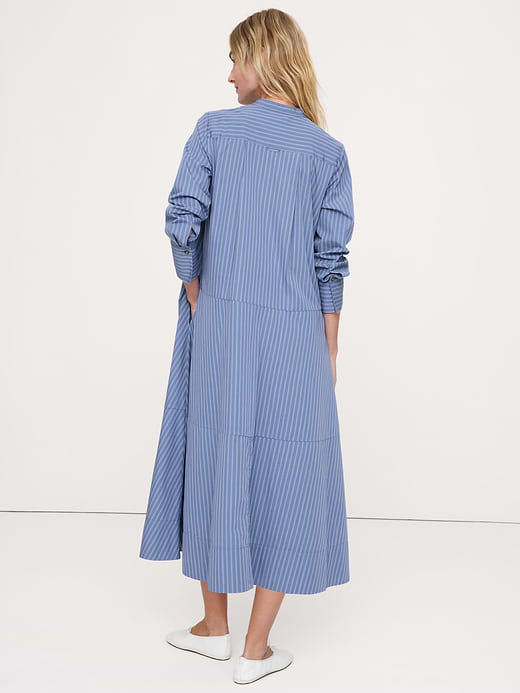 Banana Republic Cotton Trapeze Shirt Dress — photo 3