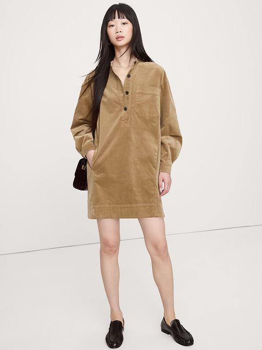 Banana Republic Corduroy Popover Shift Dress — photo 1