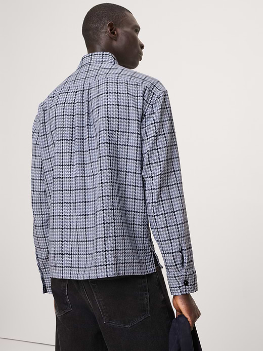 Banana Republic Relaxed-Fit Houndstooth Shirt — photo 3