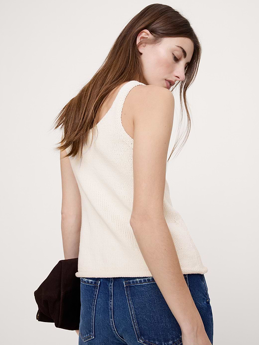 Banana Republic Cotton Scoop-Neck Tank — photo 3