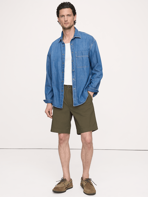Banana Republic The Weekender 9" Pull-On Short in Cotton — photo 1