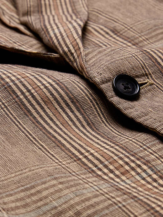 Banana Republic Italian Plaid Cotton-Linen Blazer — photo 7