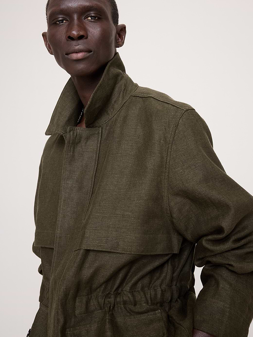 Banana Republic Linen Canvas Utility Jacket — photo 4