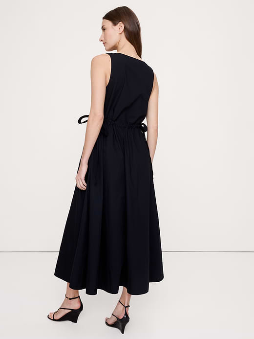 Banana Republic Twisted Shoulder Poplin Maxi Dress — photo 3