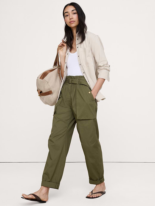 Banana Republic Ripstop Cotton Paperbag Pant — photo 1