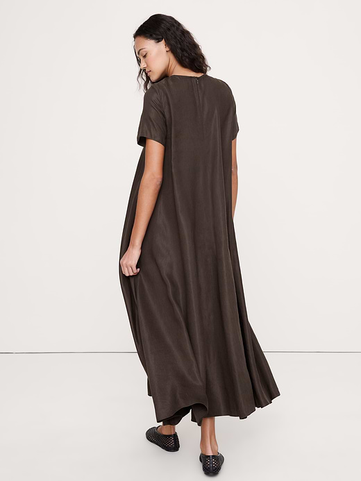 Banana Republic Viscose-Linen Trapeze Maxi Dress — photo 3