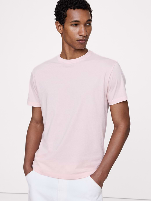 Banana Republic Lightweight Cotton Crew-Neck T-Shirt — photo 1