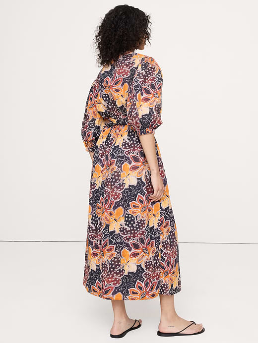 Banana Republic Lightweight Cotton Wrap Maxi Dress — photo 3