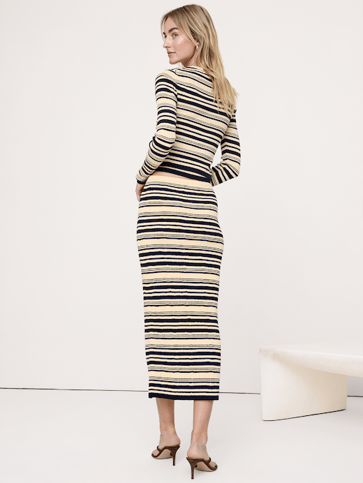Banana Republic Crinkle Knit Maxi Skirt — photo 3
