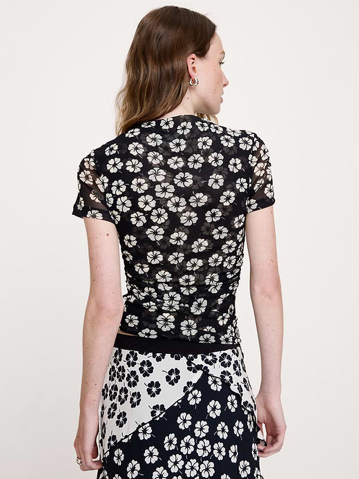 Banana Republic Mesh Mock-Neck Top — photo 3