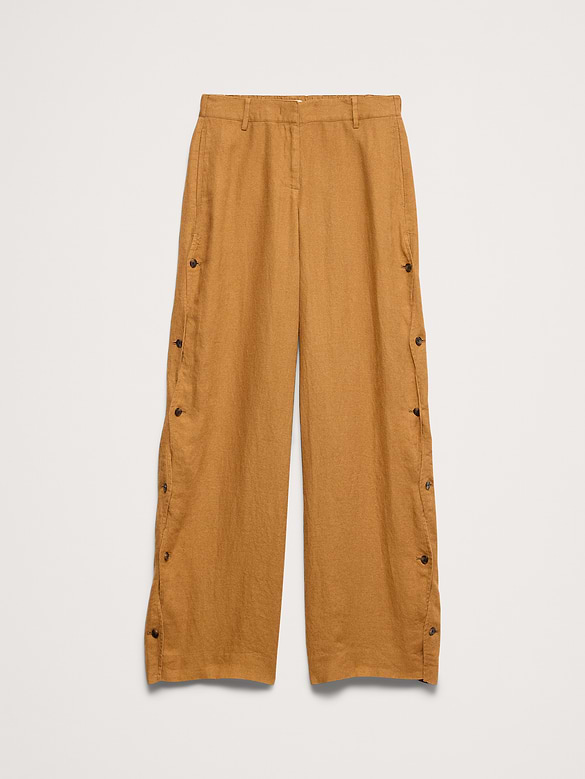 Banana Republic The Everyday Wide-Leg Pant in Linen — photo 5