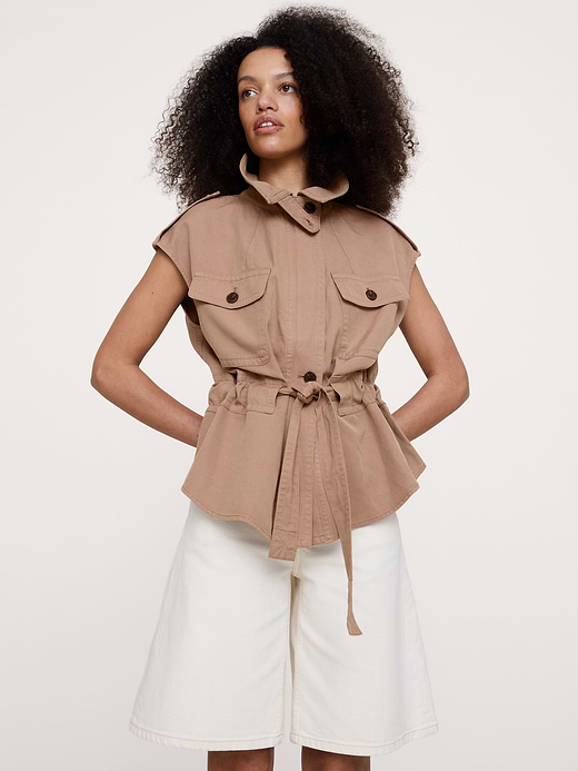 Banana Republic TENCEL™-Cotton-Linen Utility Vest — photo 4