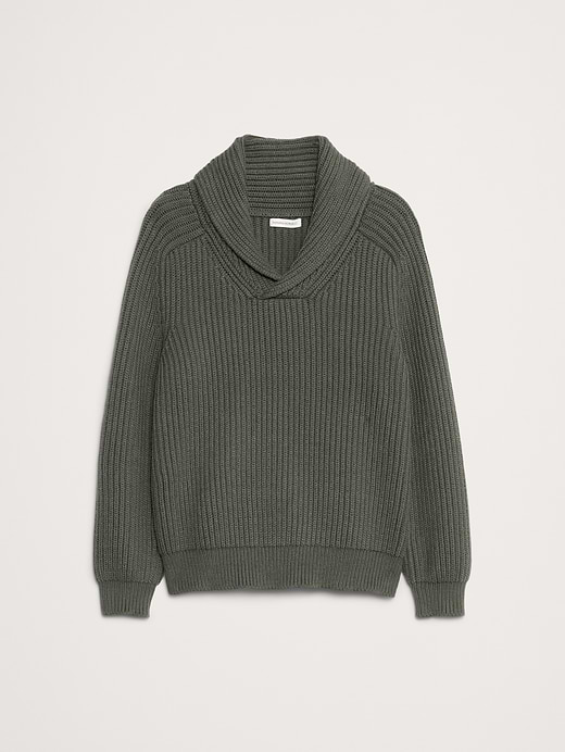 Banana Republic Ribbed Shawl-Collar Sweater — photo 5