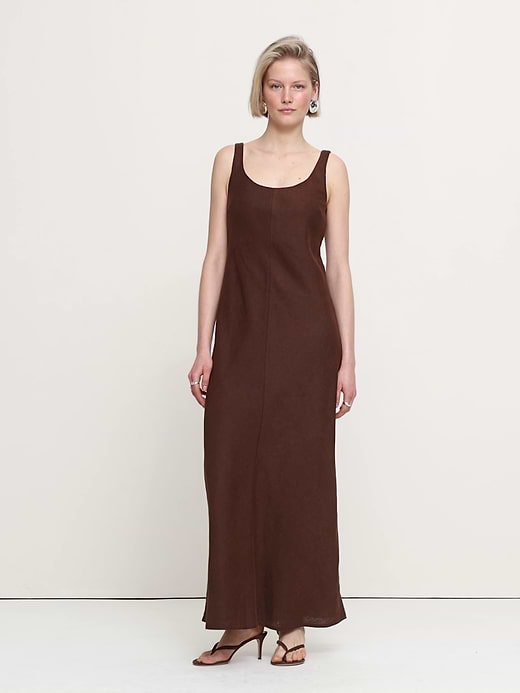 Banana Republic Linen Bias-Cut Maxi Dress — photo 5