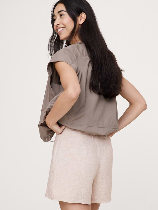 Banana Republic High-Rise 3" Linen Short — photo 3