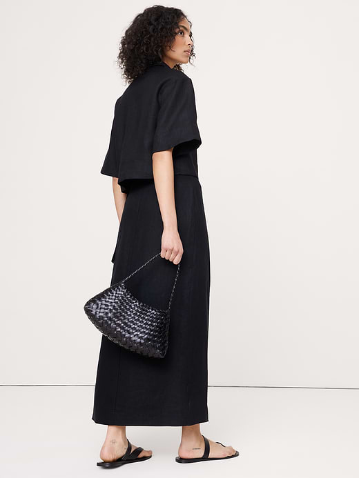 Banana Republic Linen Wrap Maxi Skirt — photo 3