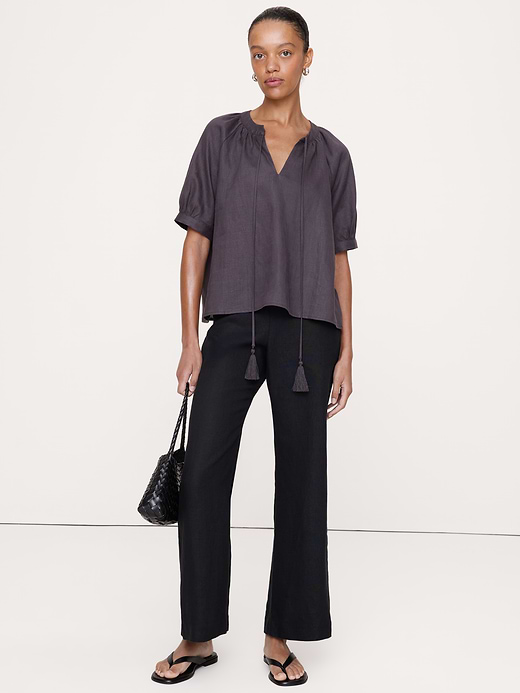 Banana Republic Linen Tassel-Tie Top — photo 1