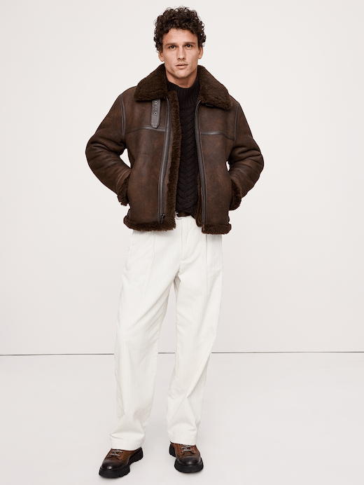 Banana Republic Loose Pleated Corduroy Pant — photo 1